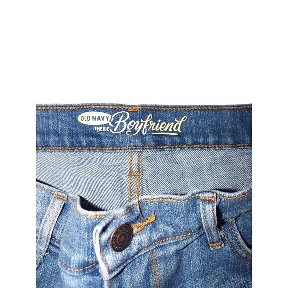 Old Navy Womens Boyfriend Distressed Denim Shorts Blue Casual Size Y2K 2000s‎ - Picture 3 of 5